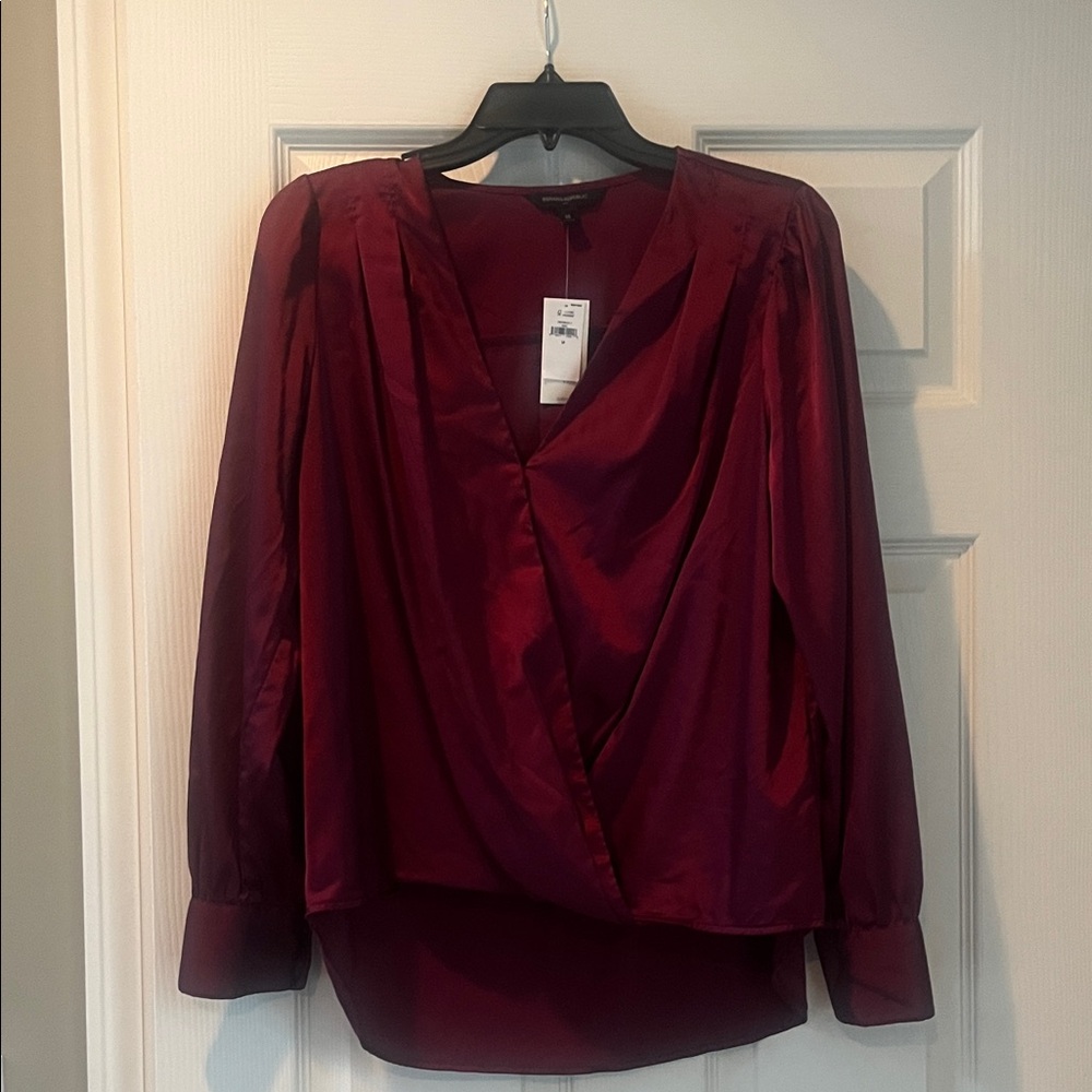 NWT Banana Republic Factory Burgundy Blouse